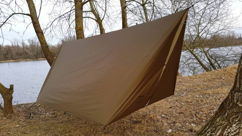 Bushmen Tarp 3x3 UL Dark olive 03