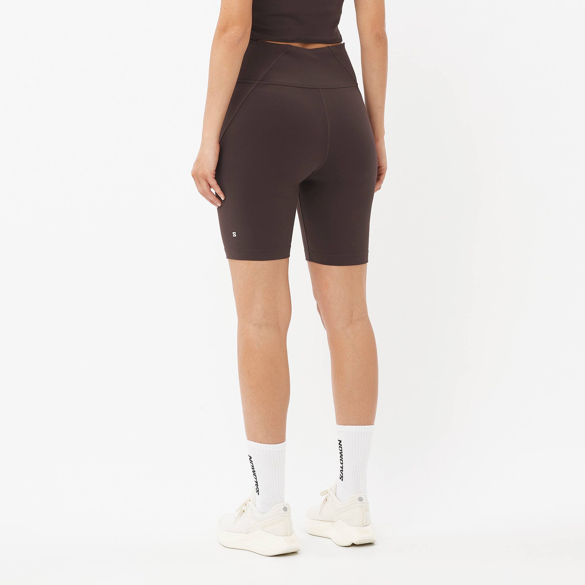 Salomon Women's Shakeout Bliss 8" Tights Coffee Bean 04