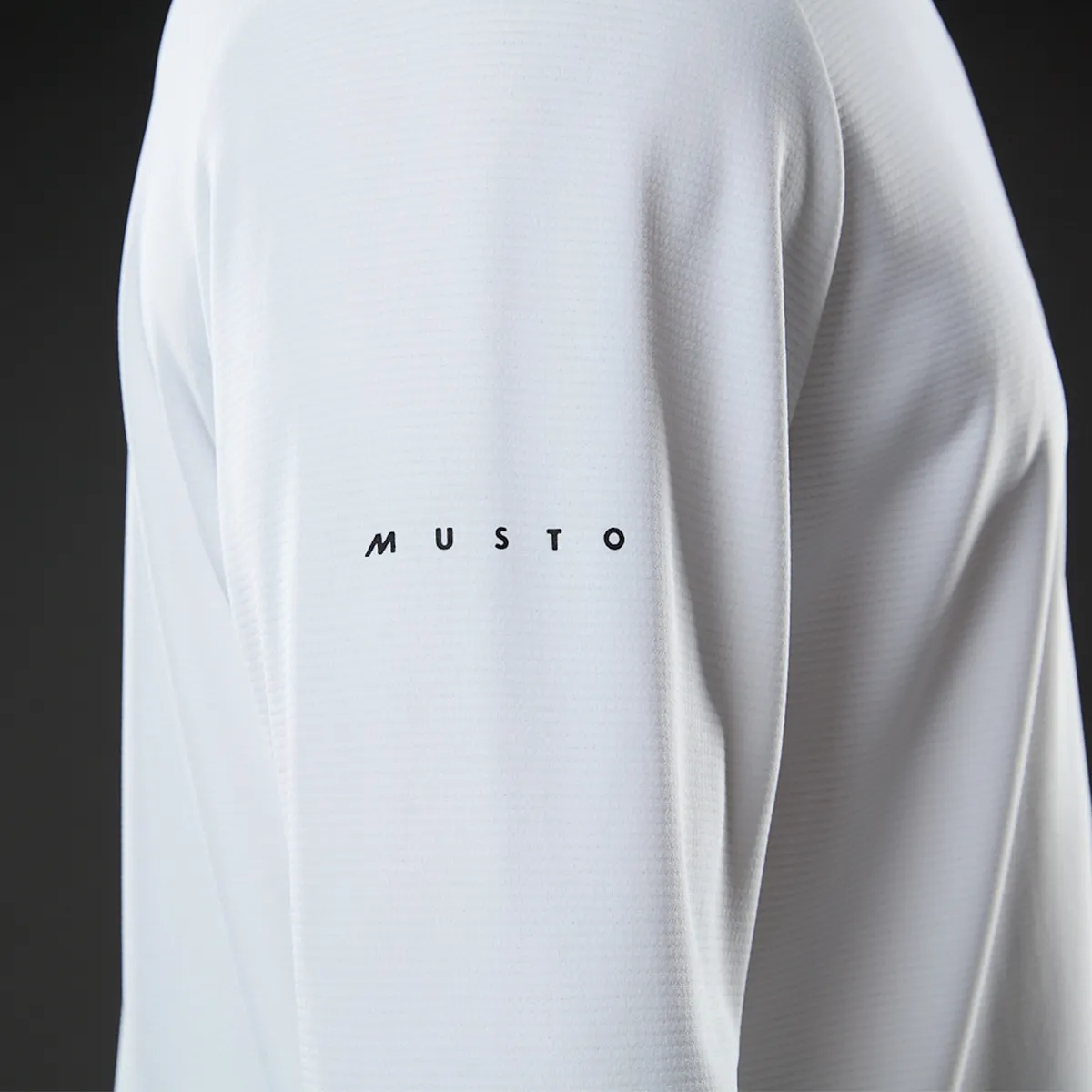 Musto Men's Evo Crew Sunblock Long Sleeve White 02