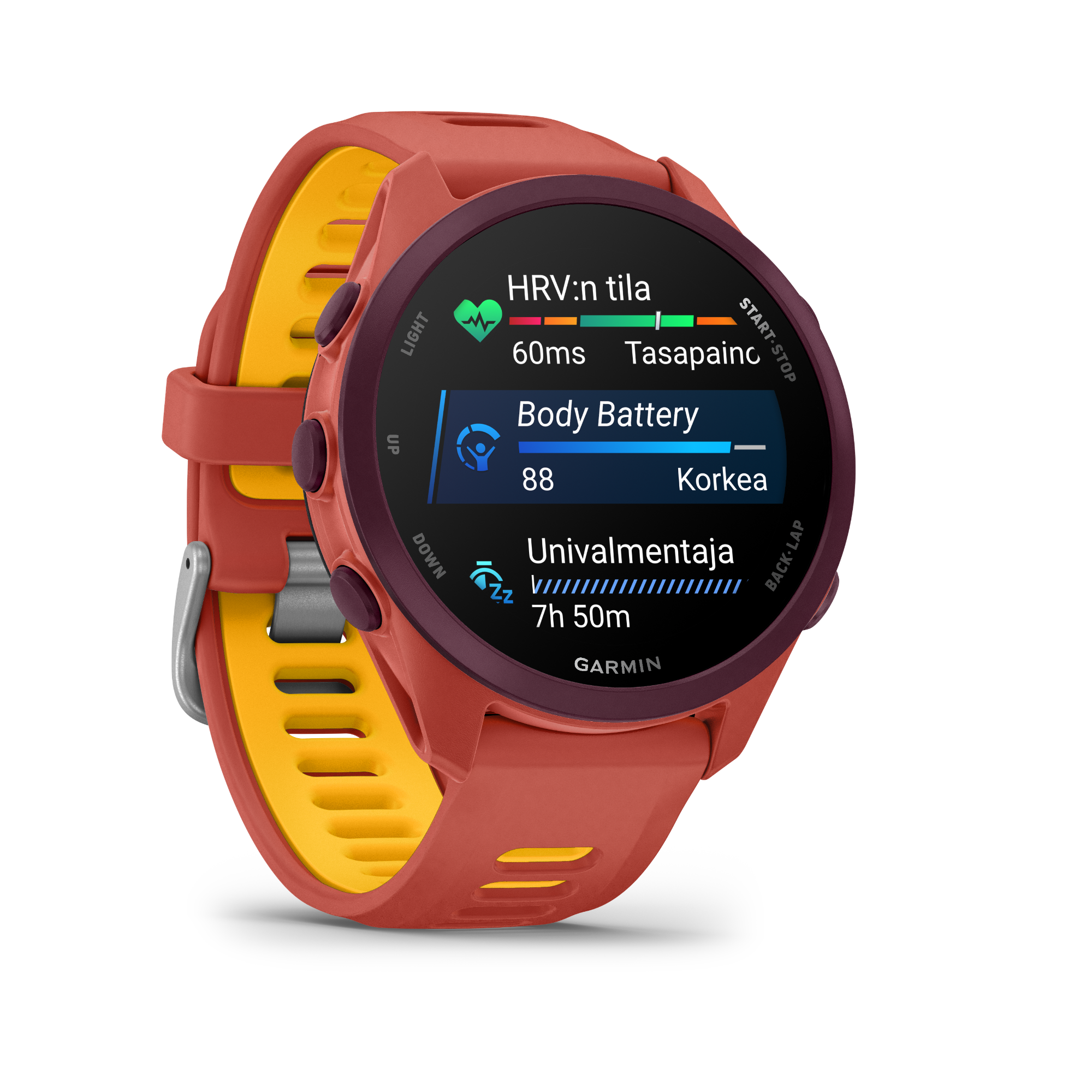 Garmin Forerunner 170 Music Red Pink/Mango  08