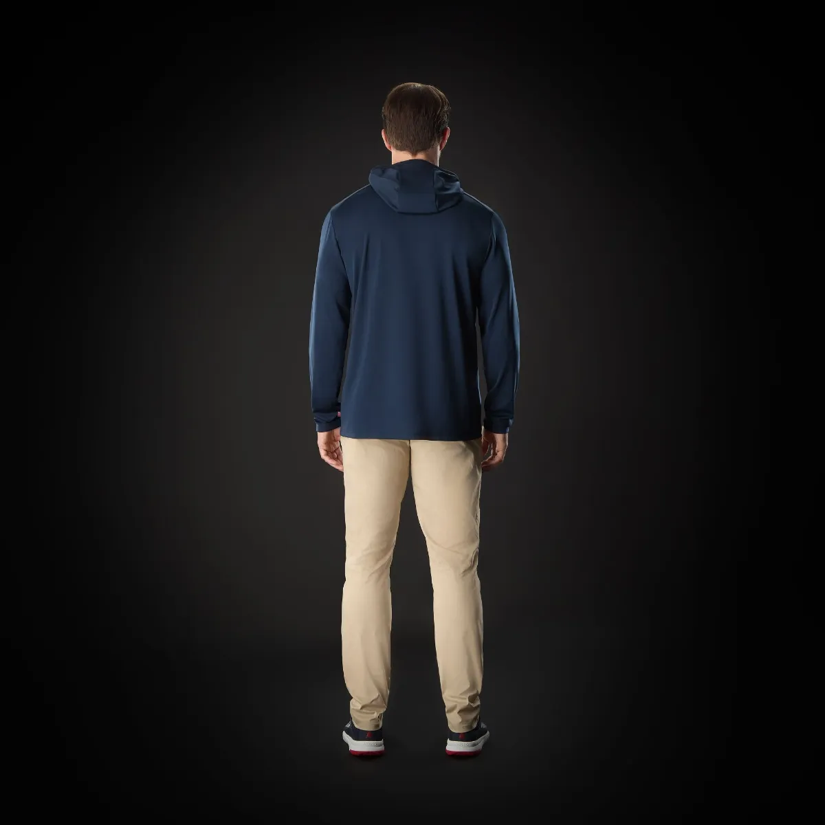 Musto Men's Evo Crew Sunblock Hoodie Navy 04