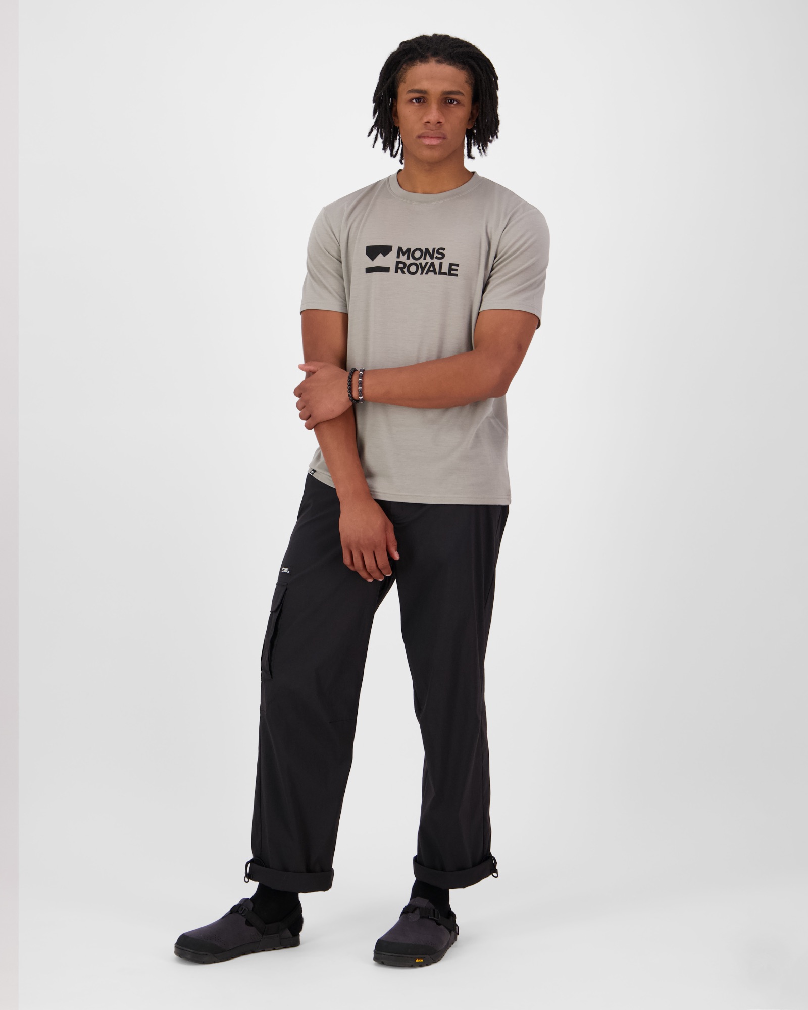 Mons Royale Men's Icon Merino T-Shirt Dried Sage 04