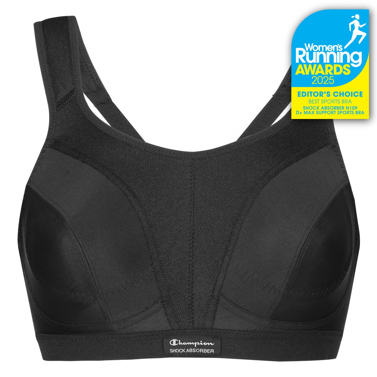 Sherpa D+ Max Support Sports Bra G-cup Musta 01