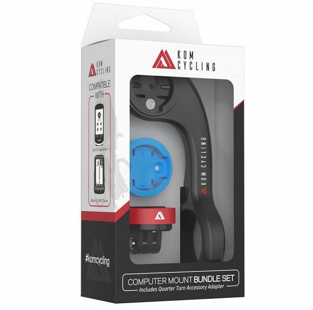 KOM Cycling Pyöräkiinnike GoPro-adapterilla Black 04