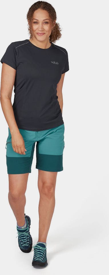 Rab Women's Torque Mountain Shorts 8" Turquoise 04