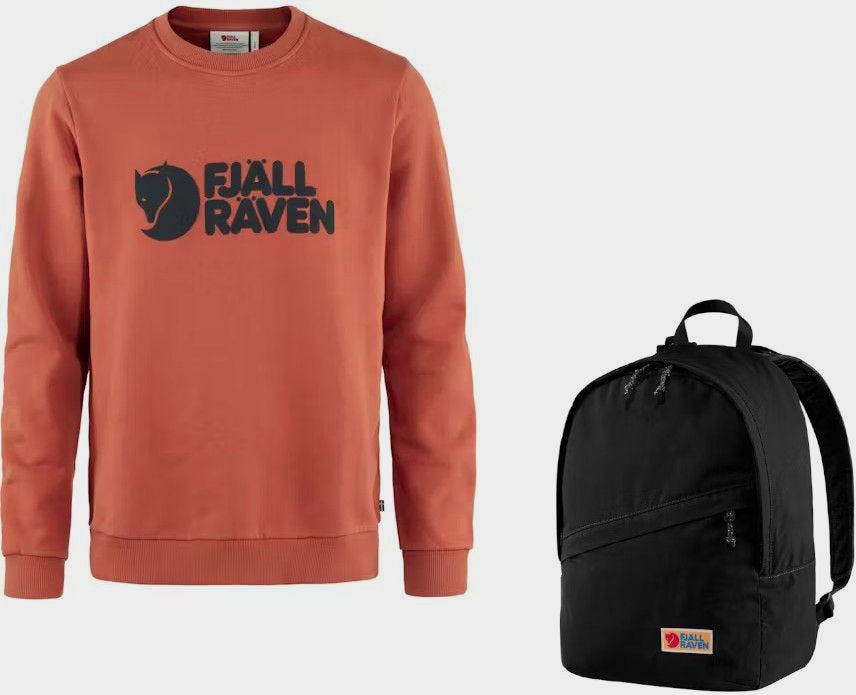 Fjällräven Logo Sweater ja Vardag 16 Terracotta 01