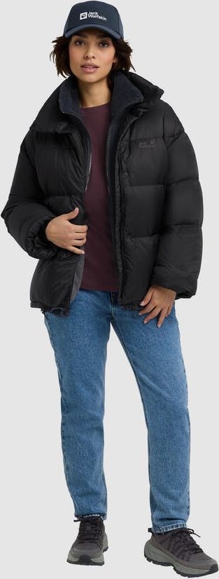 Jack Wolfskin Women's Icy Hill Down Jacket - Naisten untuvatakki Musta 03