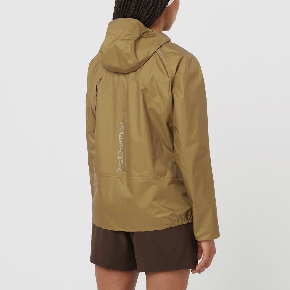 Salomon Women's Bonatti Waterproof Jacket Olive 01