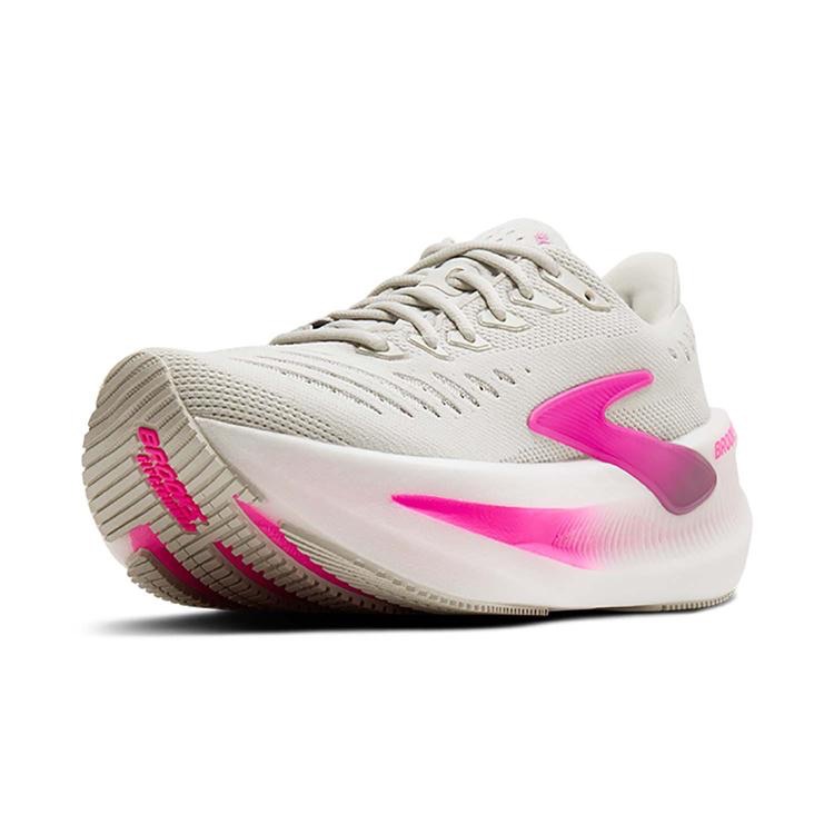 Brooks Women's Glycerin Max 2 Oyster/Argyle/Cyber Pink 02