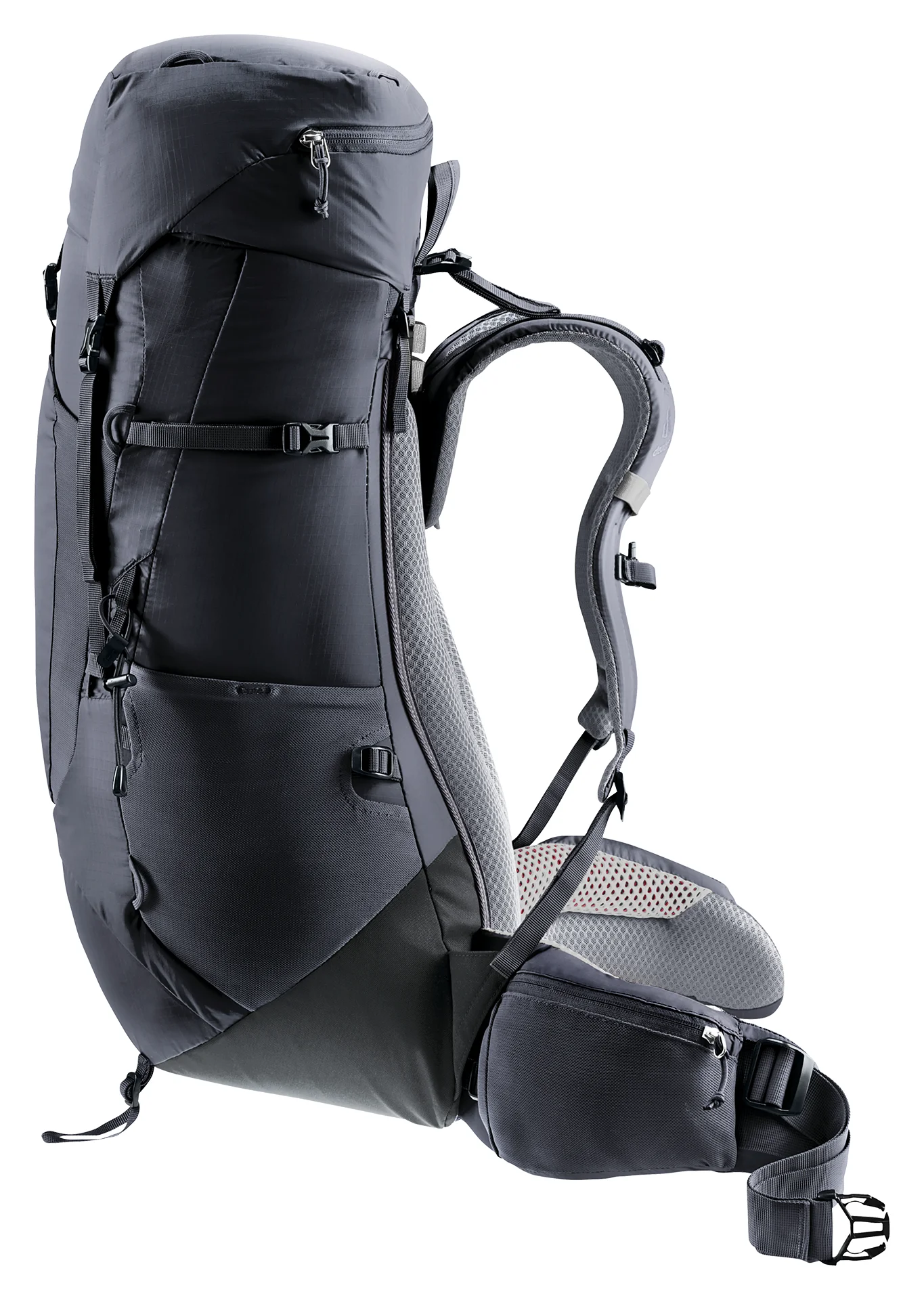 Deuter Aircontact Lite 40+10 Musta / Grafiitti 05