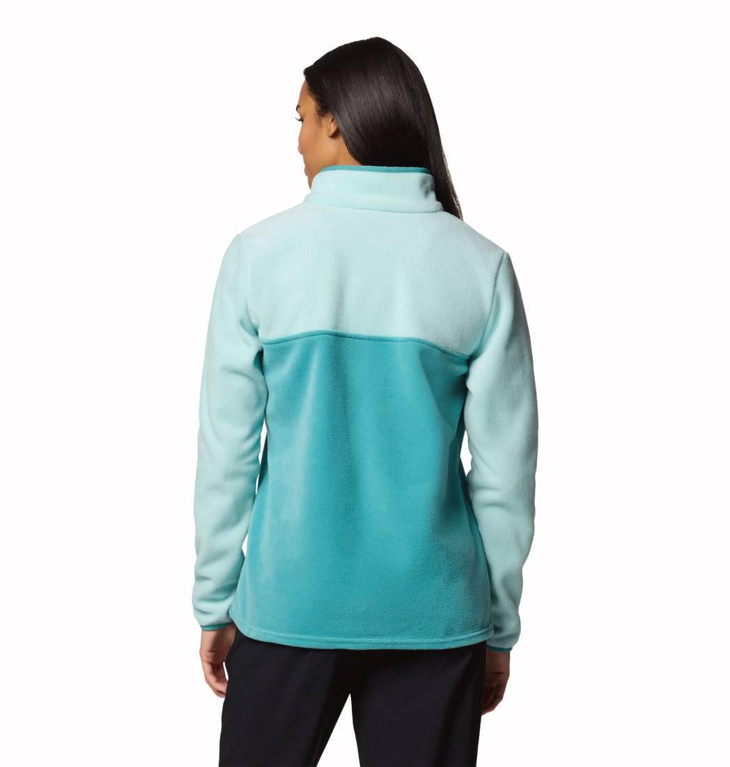 Columbia Women's Benton Springs Half Snap Pullover Fleece II Icy Morn, Shark 03
