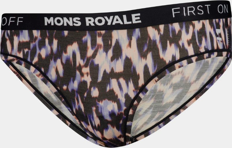 Mons Royale Women's Folo Merino Briefs Rock leopard 03