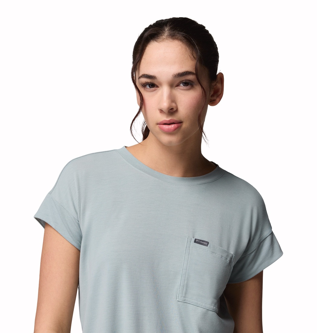 Columbia Women's Daniela Falls Tee Crushed blue 02