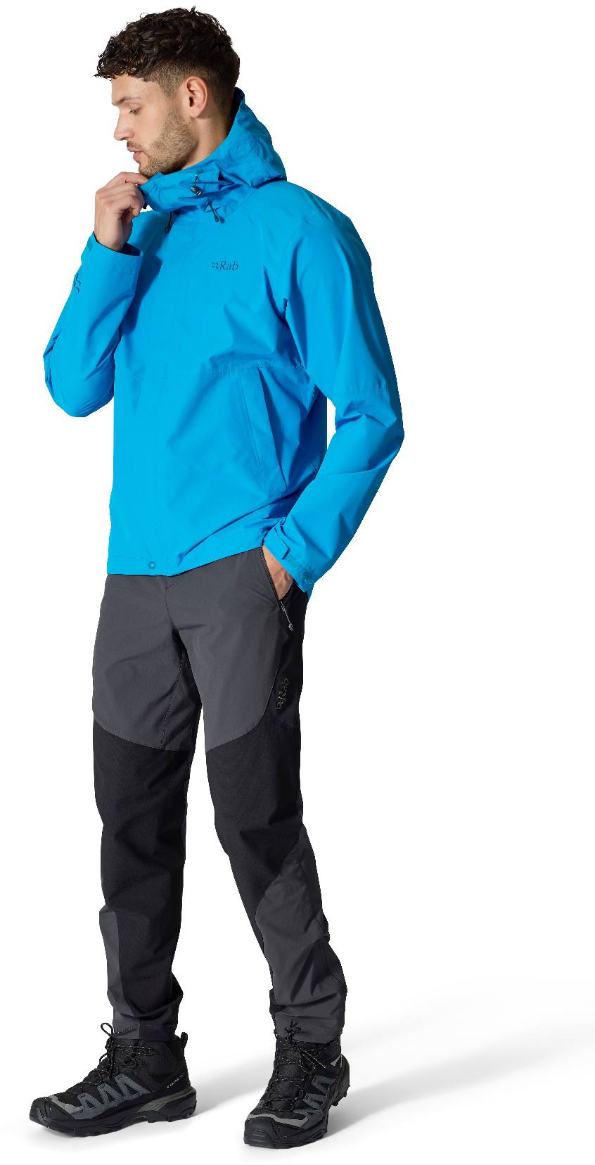 Rab Men's Downpour Jacket Pollen/Army 02