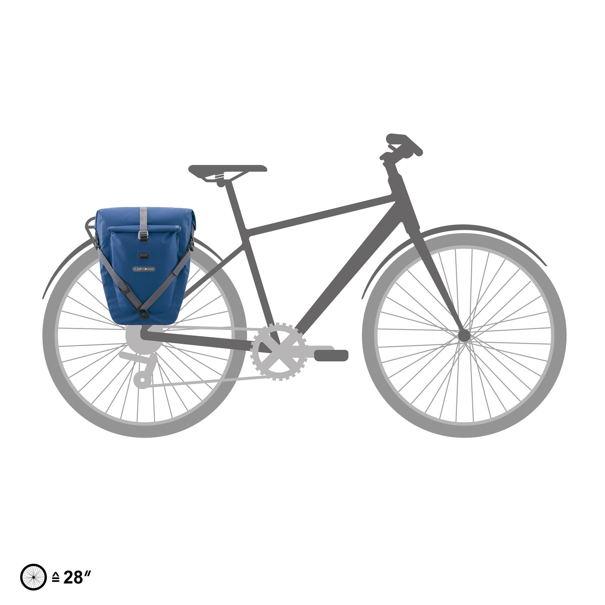 Ortlieb Back-Roller Plus QL2.2, yksi kappale Sininen 02