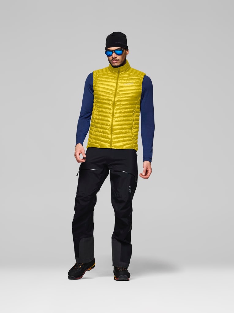 Norrøna Men's Trollveggen Superlight Down800 Vest Antique Moss 03