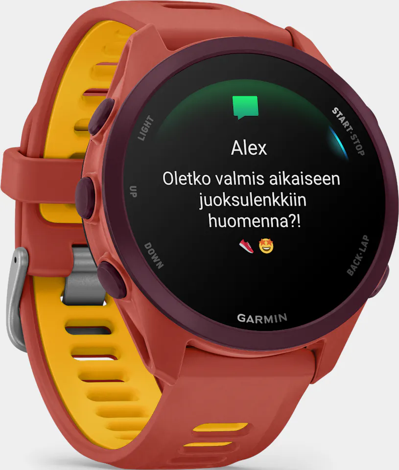 Garmin Forerunner 170 Music Red Pink/Mango 01