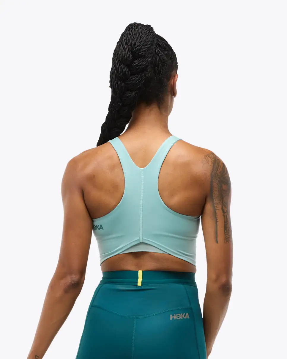 Hoka Women's Elaro Crop Bra Vaaleansininen 03
