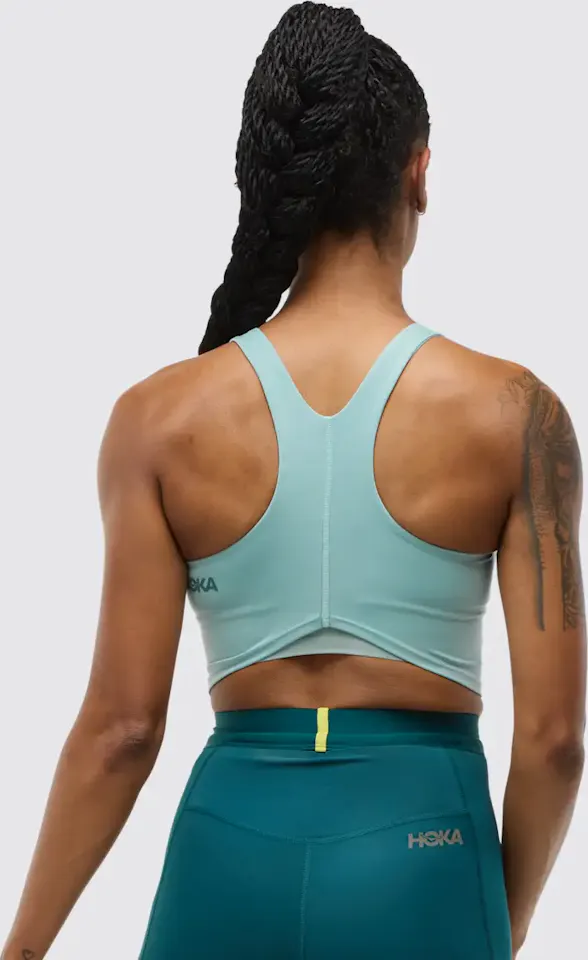 Hoka Women's Elaro Crop Bra Vaaleansininen 03