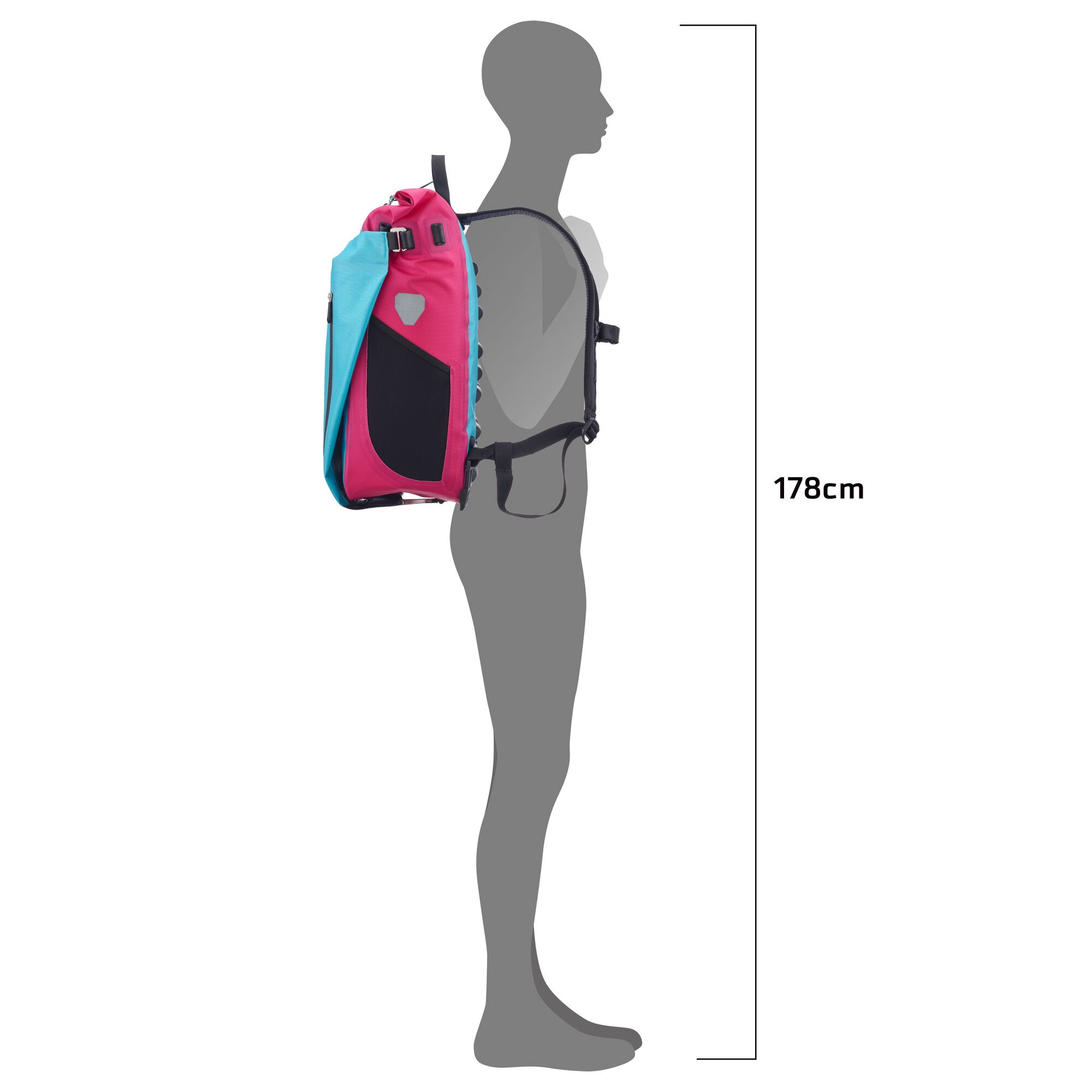 Ortlieb Vario Cyber 26L Sininen / Pinkki 12