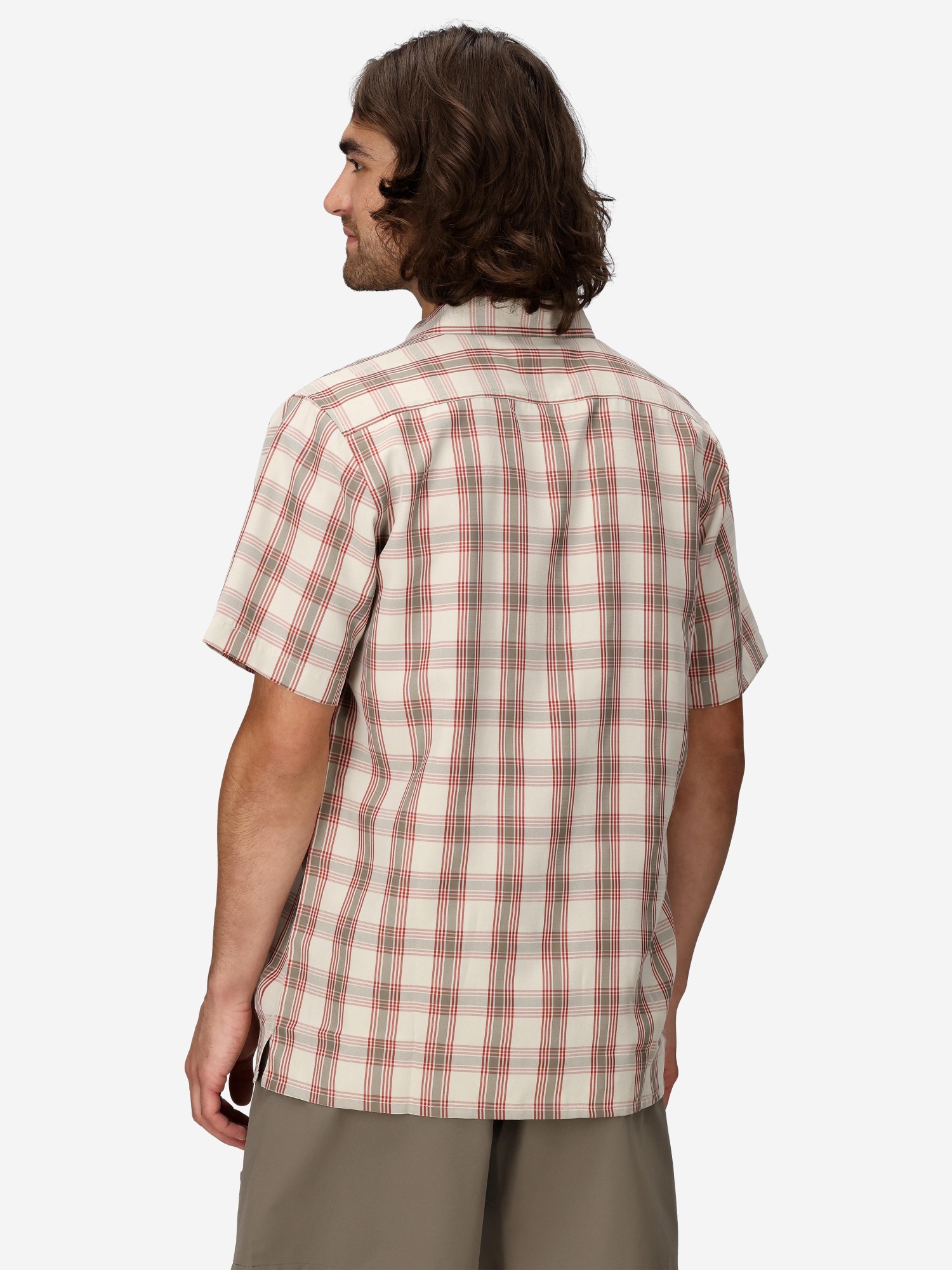 Marmot Men's Eldridge Novelty Classic Short Sleeve Birch Bark Oliver Plaid 02