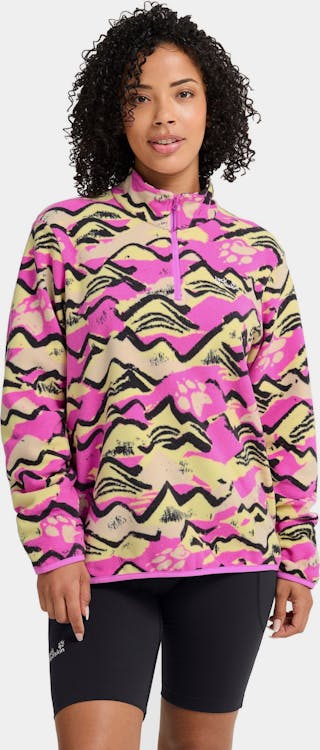 Jack Wolfskin Women's Paw Era 100 Print Half Zip