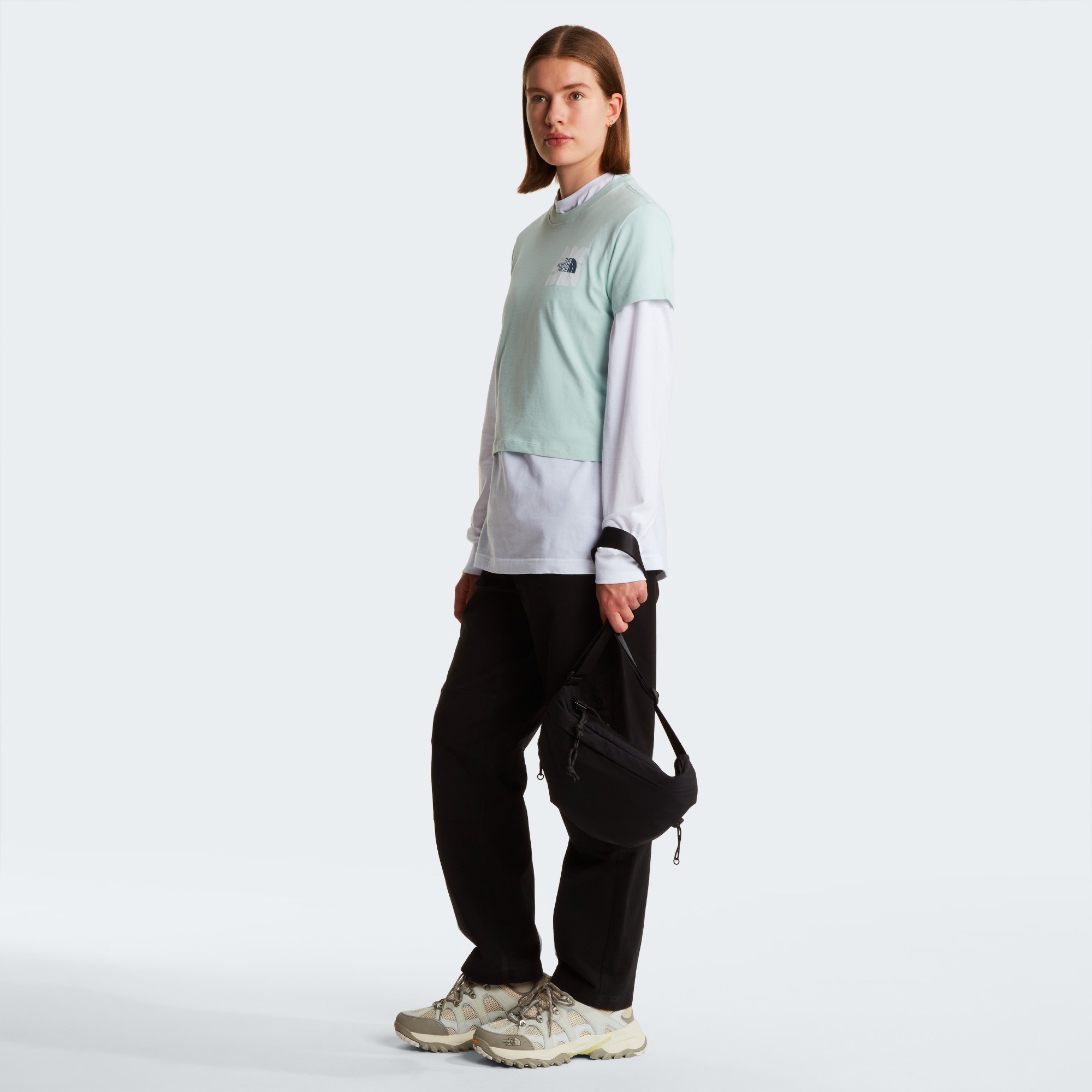 The North Face Women's Sun Regular Graph Cutie Tee Opal 03