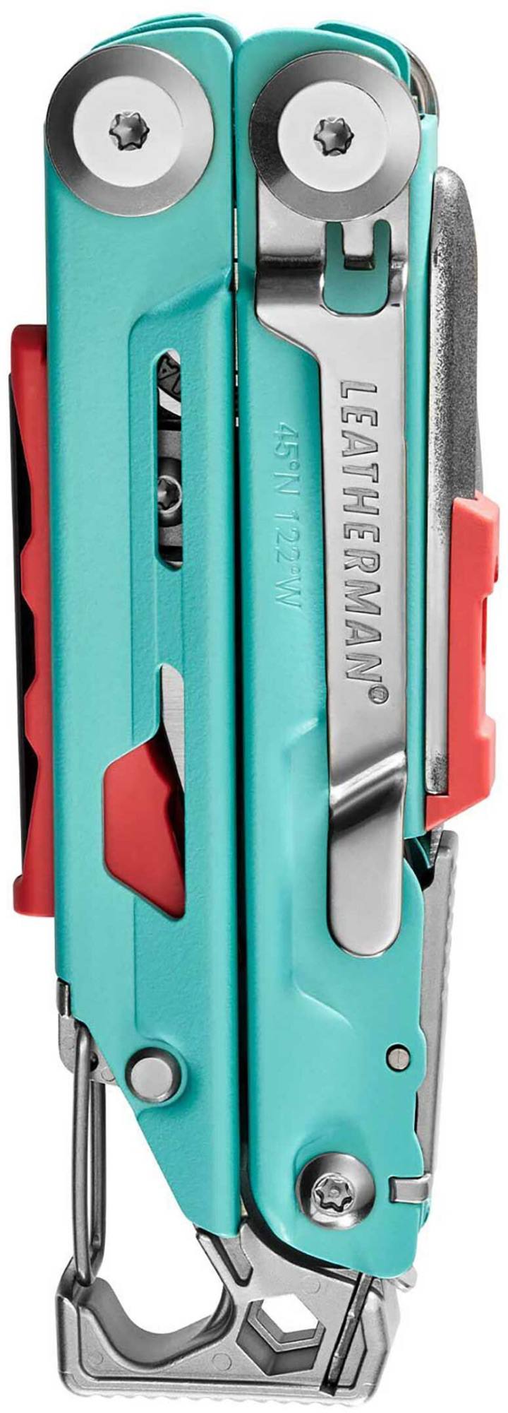 Leatherman Signal nylonkotelolla Aqua/Hopea 02