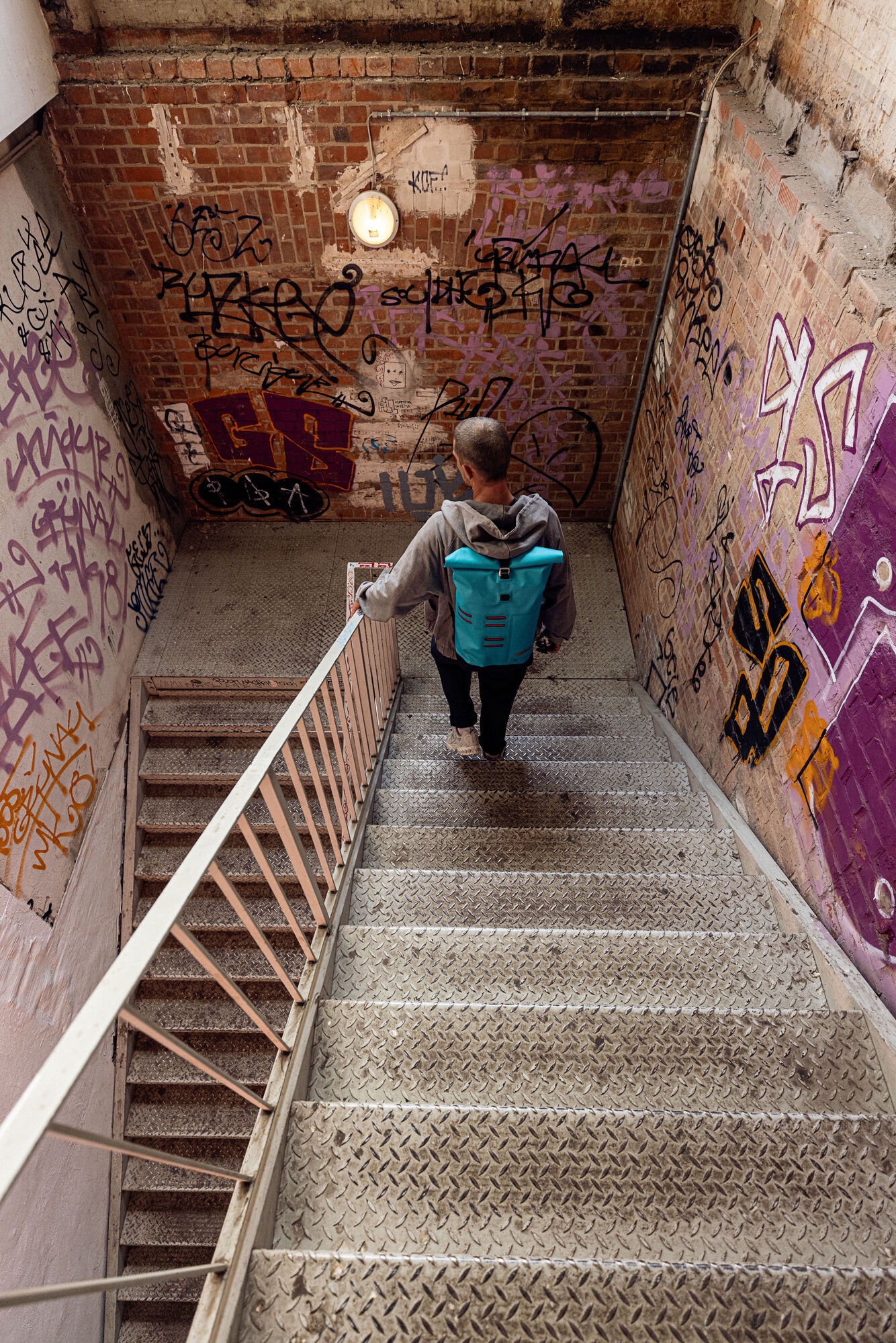 Ortlieb Commuter-Daypack Cyber Sininen / Pinkki 04