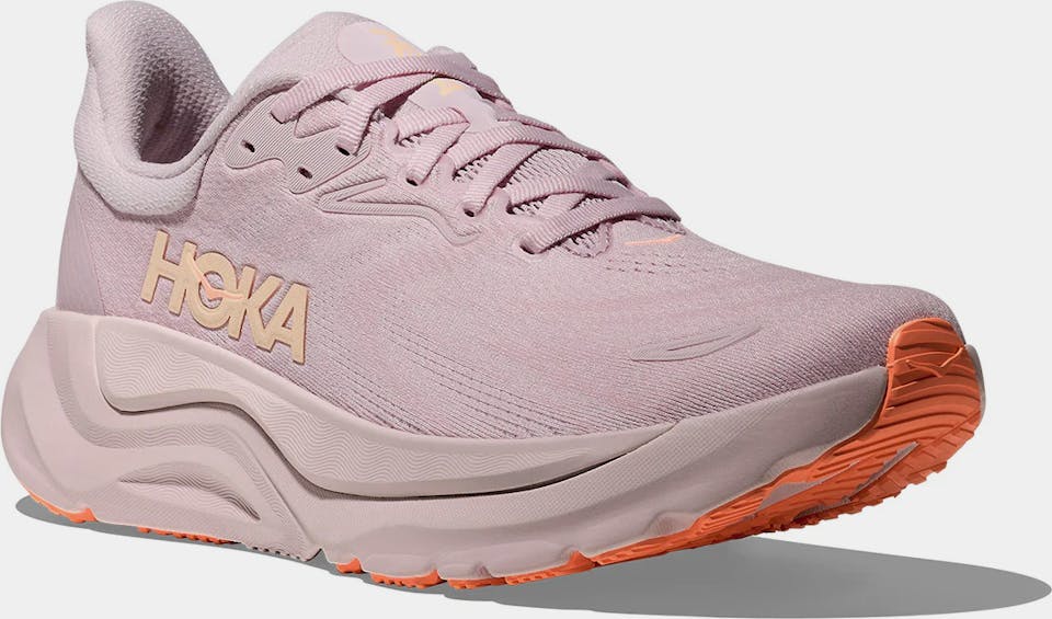 Hoka Women's Arahi 8 Lilac Cream / Neon Cantaloupe 01