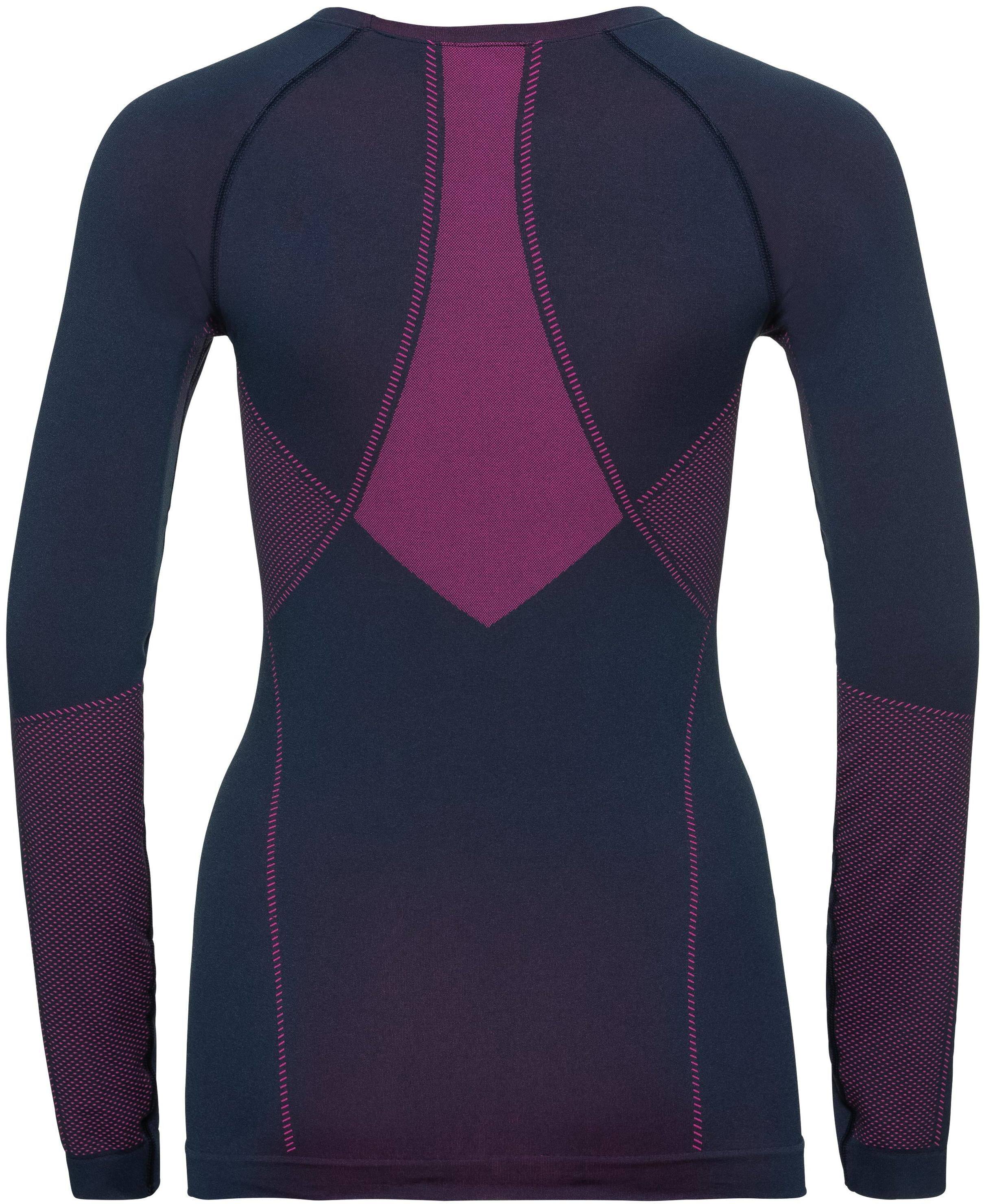 Odlo Women's Performance Evolution Warm Long-sleeve Baselayer Top Navy 02