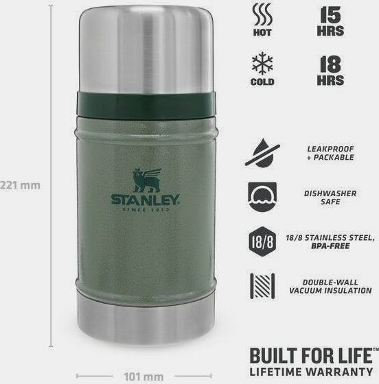 Stanley Classic 0,7 Food Green 03