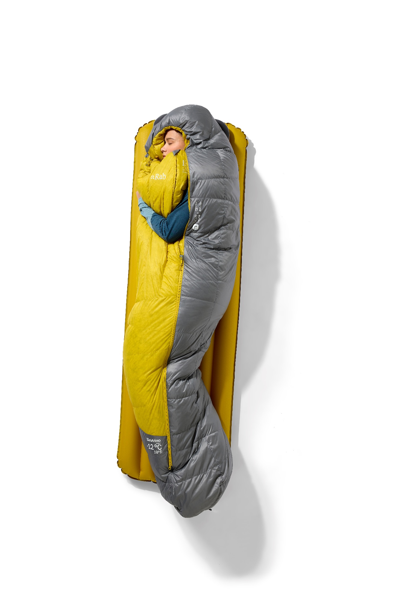 Rab Women's Neutrino -12 Harmaa/Keltainen 10