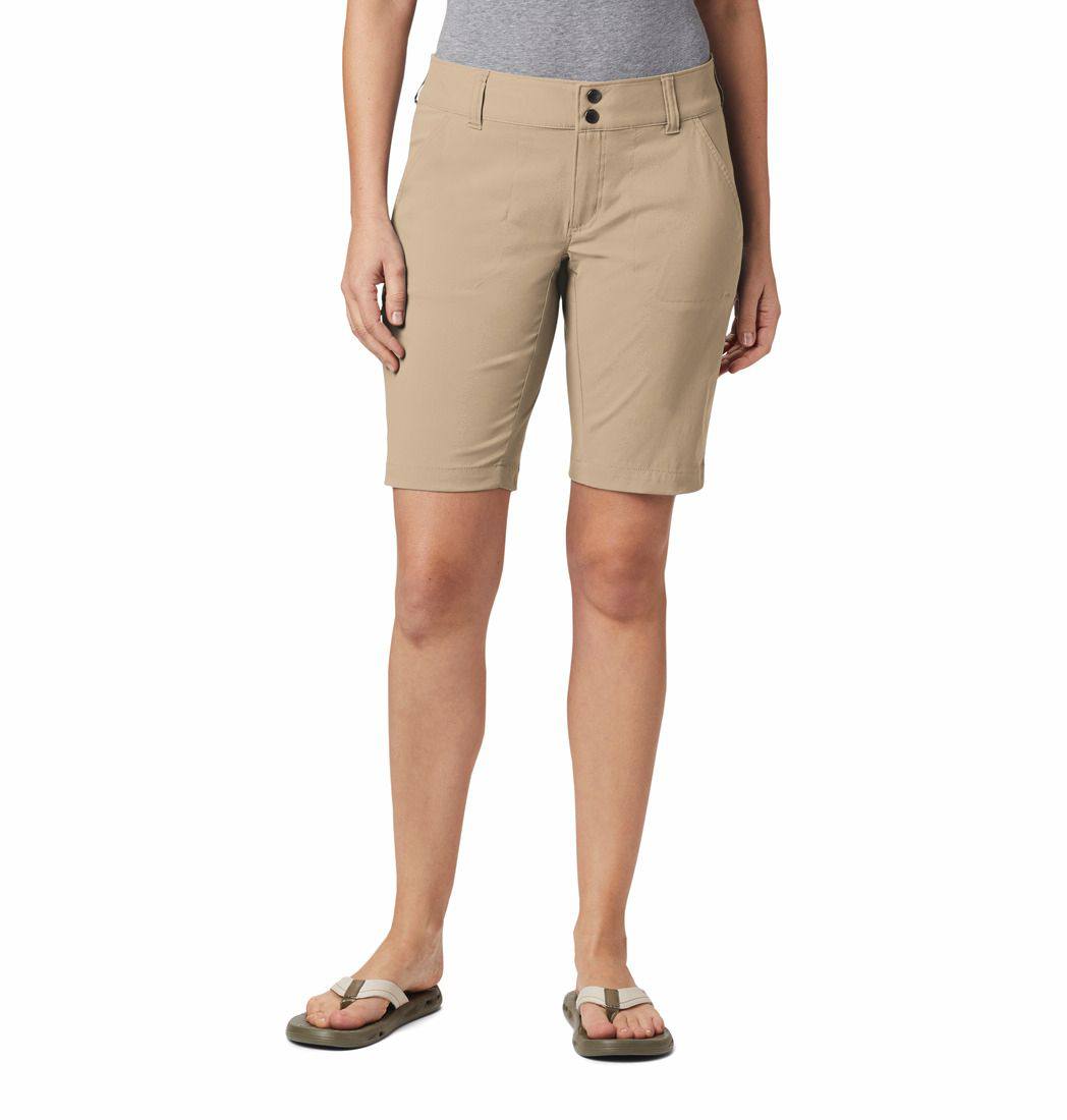 Columbia Women’s Saturday Trail Long Shorts Tan 04