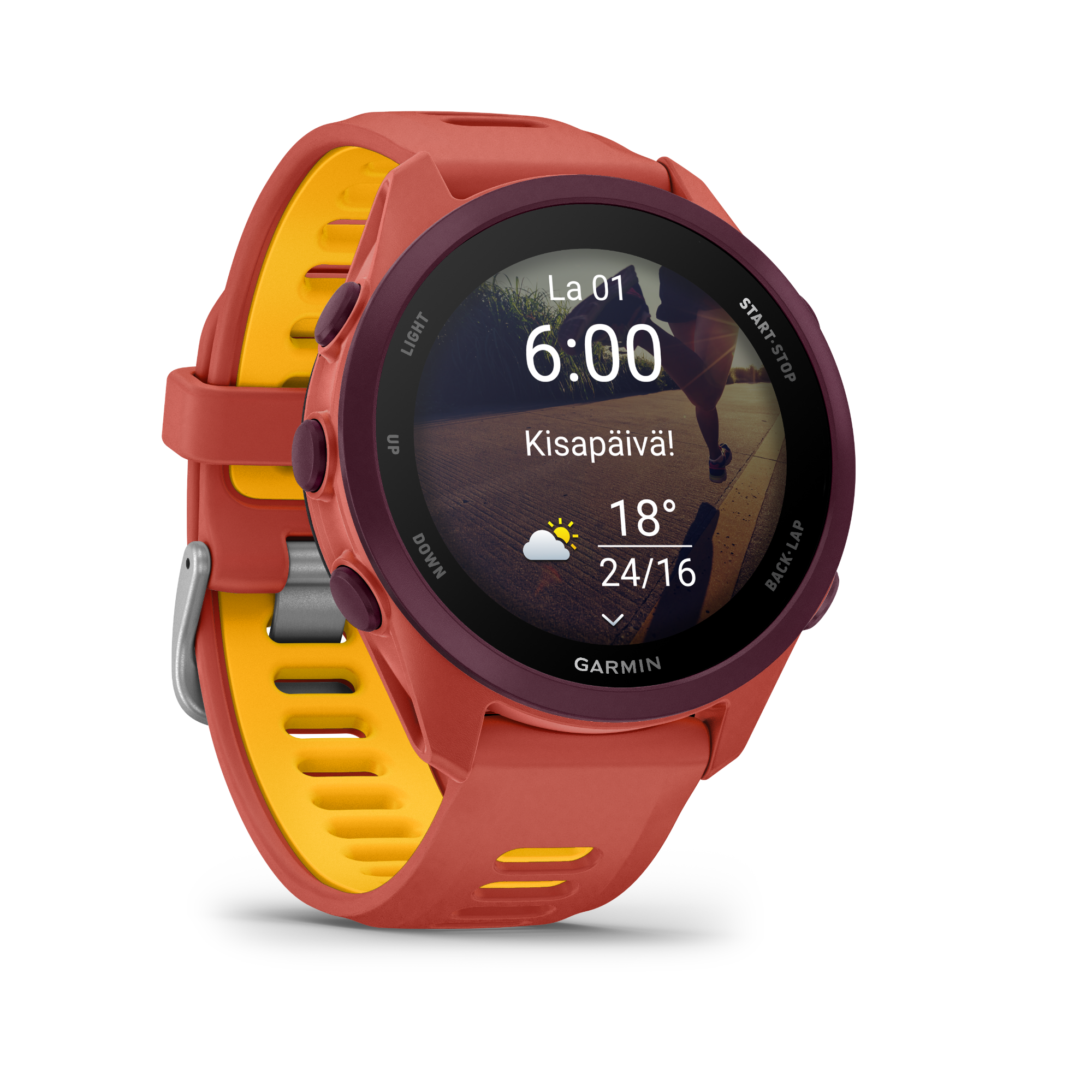 Garmin Forerunner 170 Music Red Pink/Mango  12