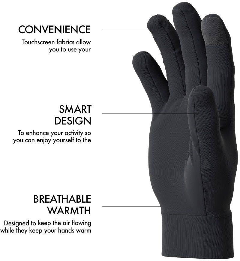 Salomon Cross Warm Gloves Musta 02