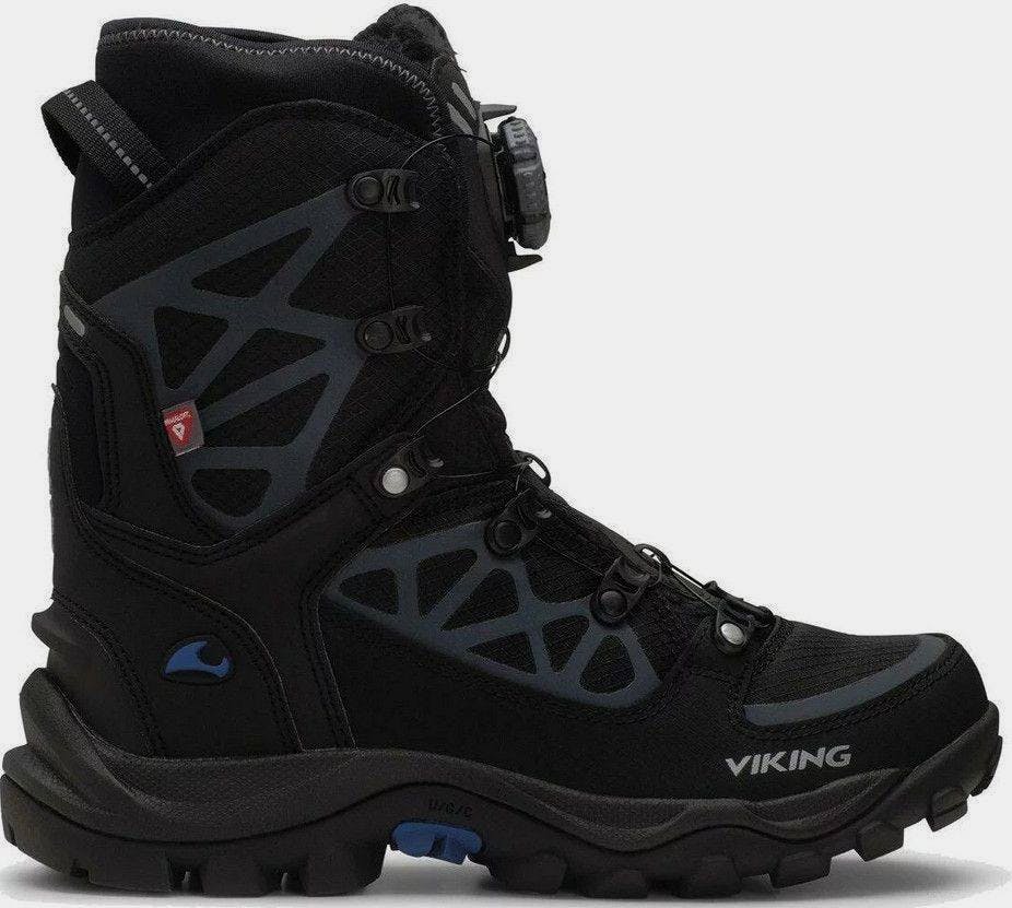 Viking Constrictor III Waterproof Boa - Miesten ja naisten talvikengät Musta / Hopea 01