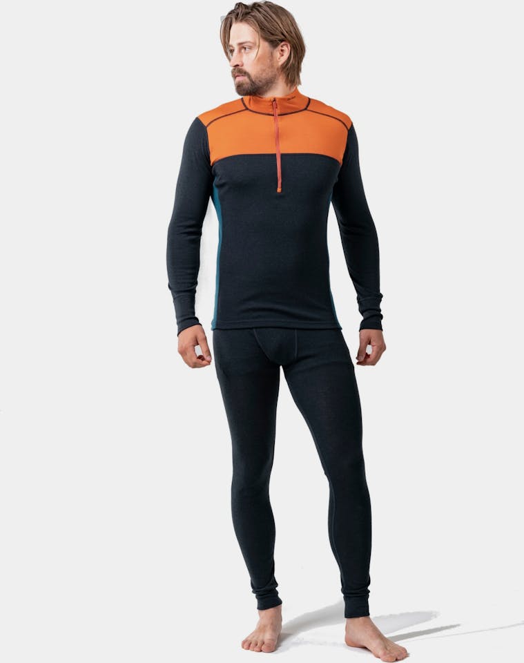 Devold Lauparen Merino 190 Zip Neck Flame 01