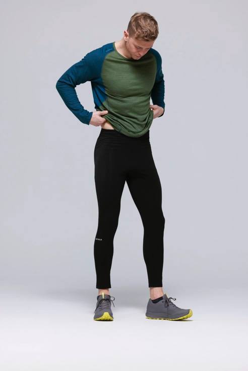 Devold Running Merino Tights Man Caviar 03