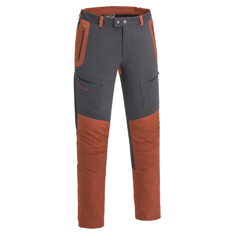Pinewood Men's Finnveden Hybrid Trousers Dark Anthracite / Terracotta 02
