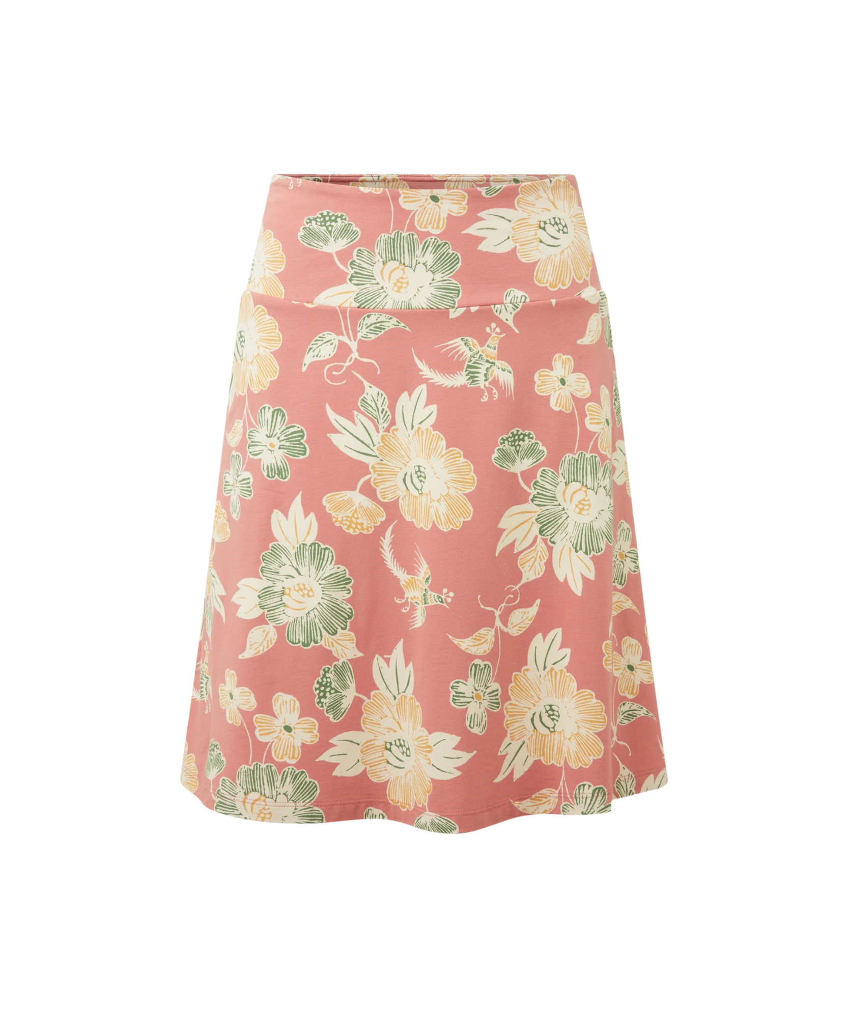 Sherpa Women's Padma Pull-on Skirt Floral Brick Dust Floral 03