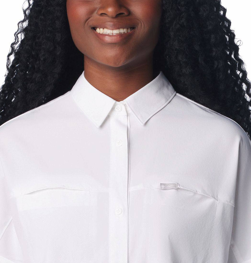 Columbia Women's Boundless Trek Short Sleeve Button Valkoinen 06