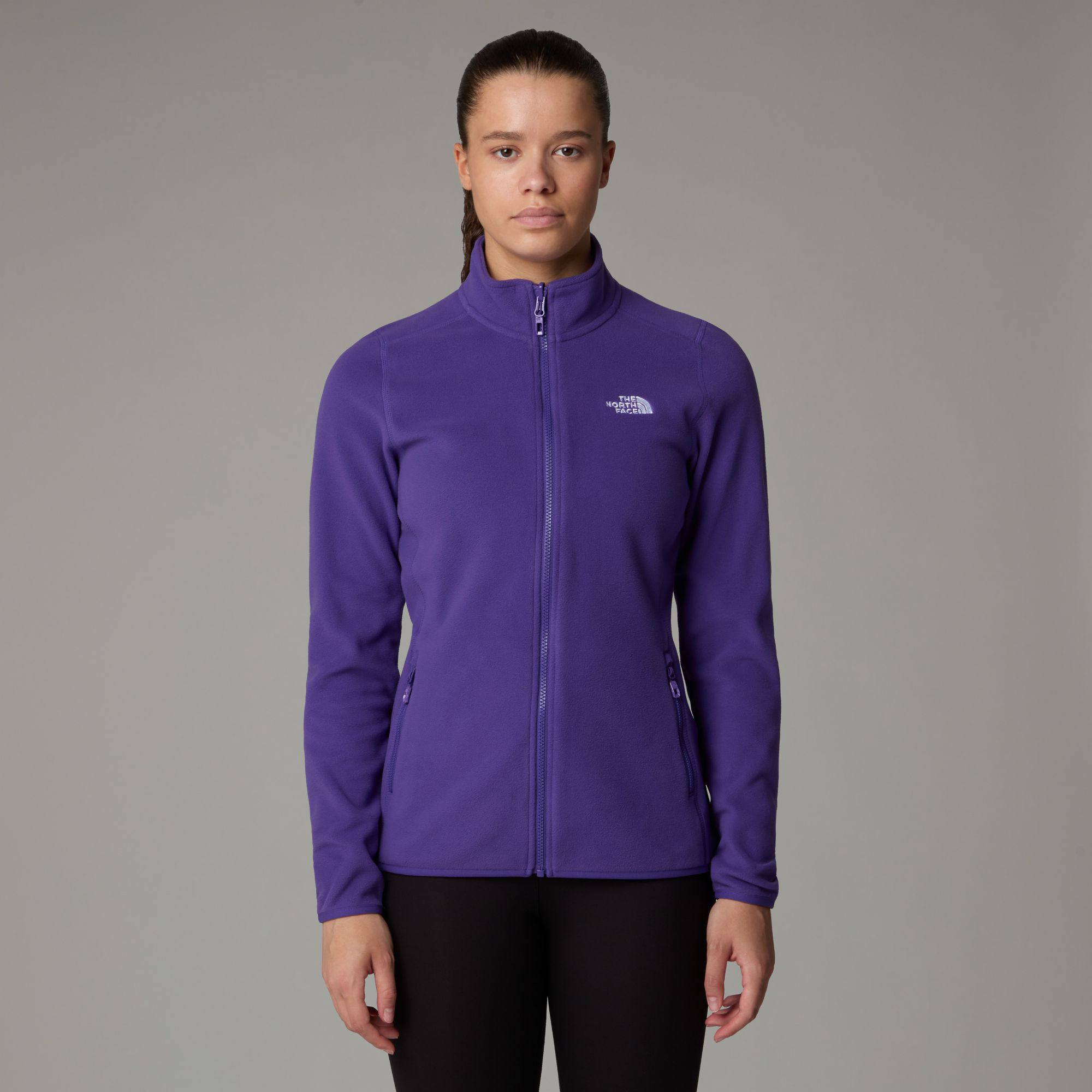 The North Face Women's 100 Glacier Full Zip Purple 06
