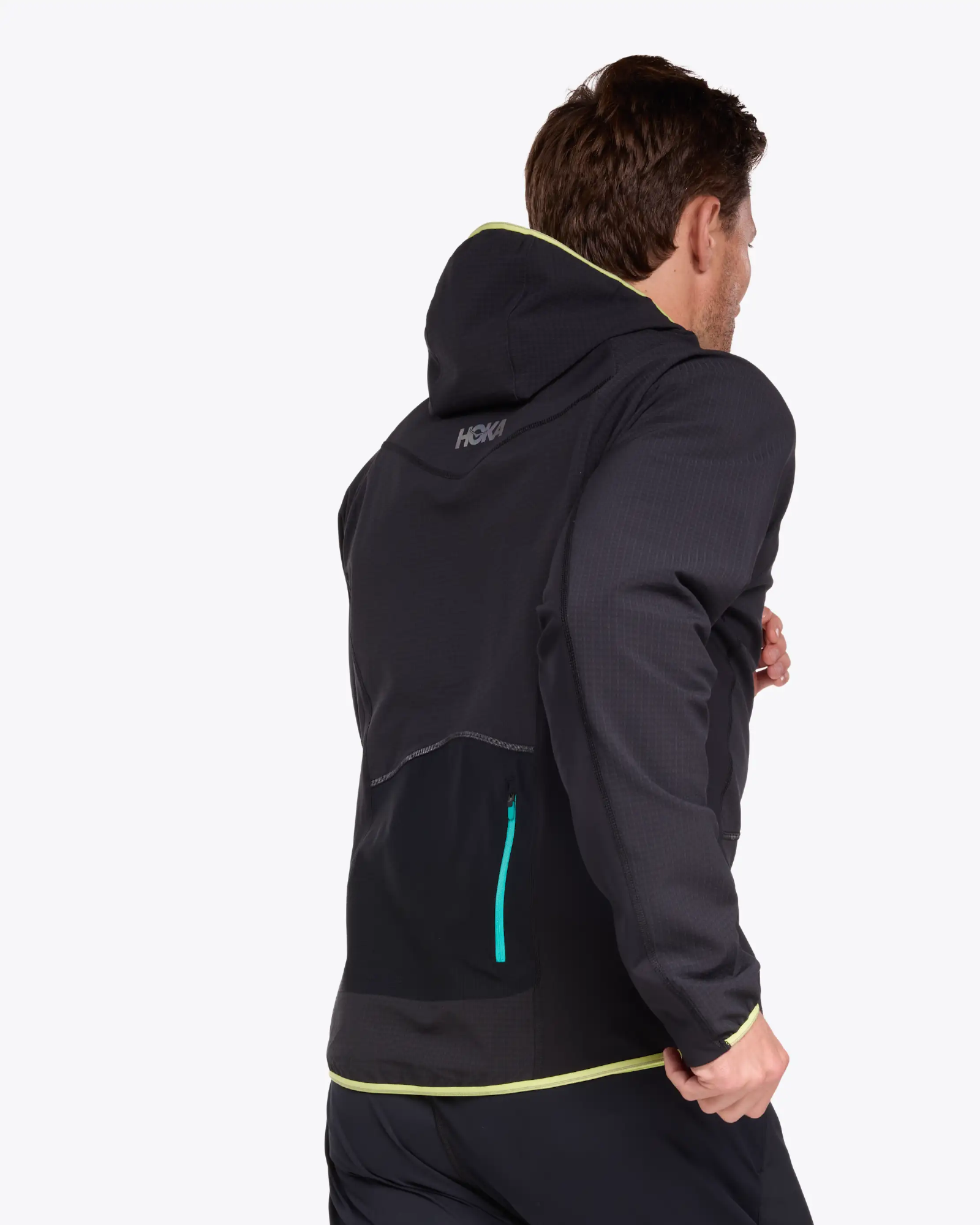 Hoka Men's Skyglow Half Zip Black 04