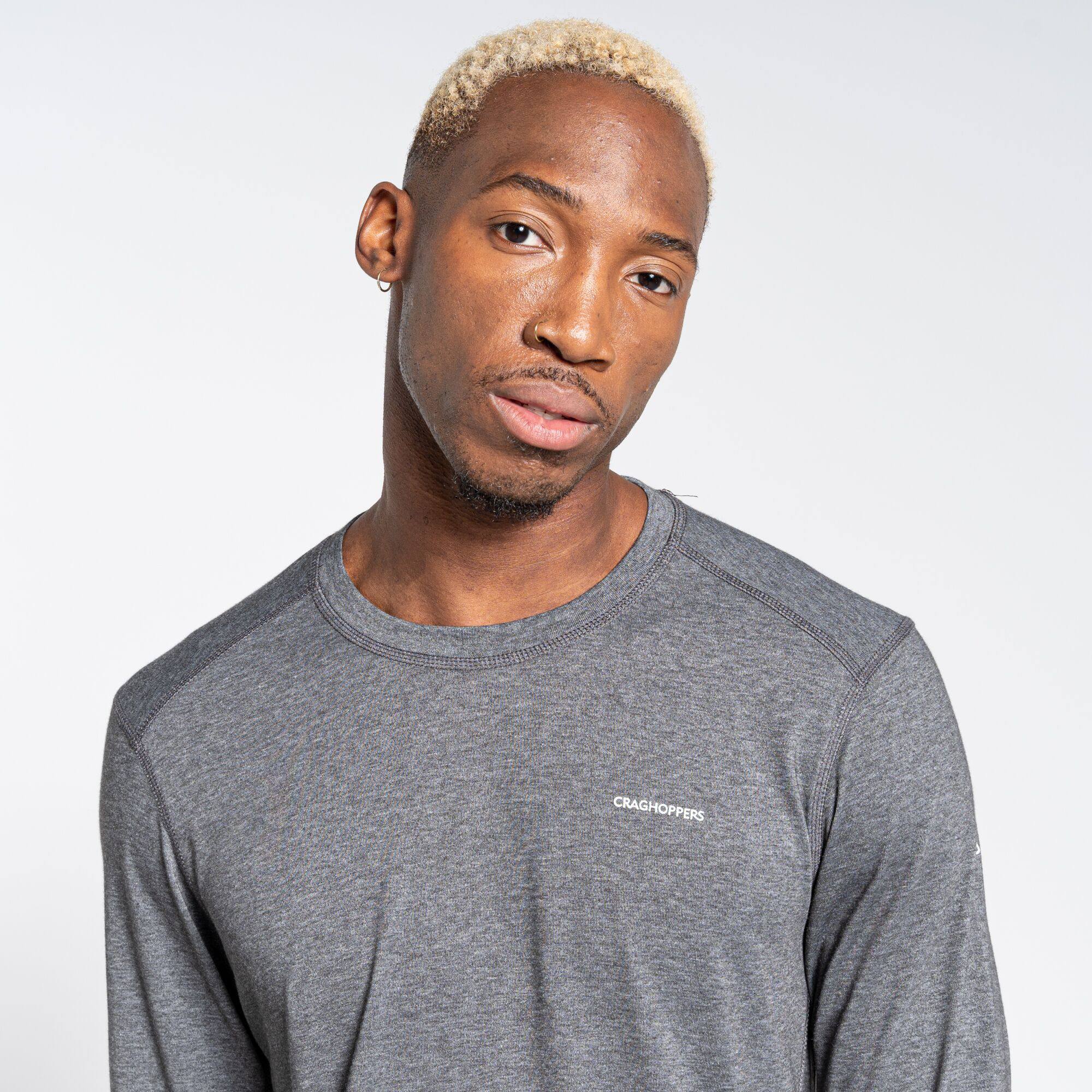 Craghoppers Kevyt paita ja katkolahjehousut miehille Tummanharmaa 15