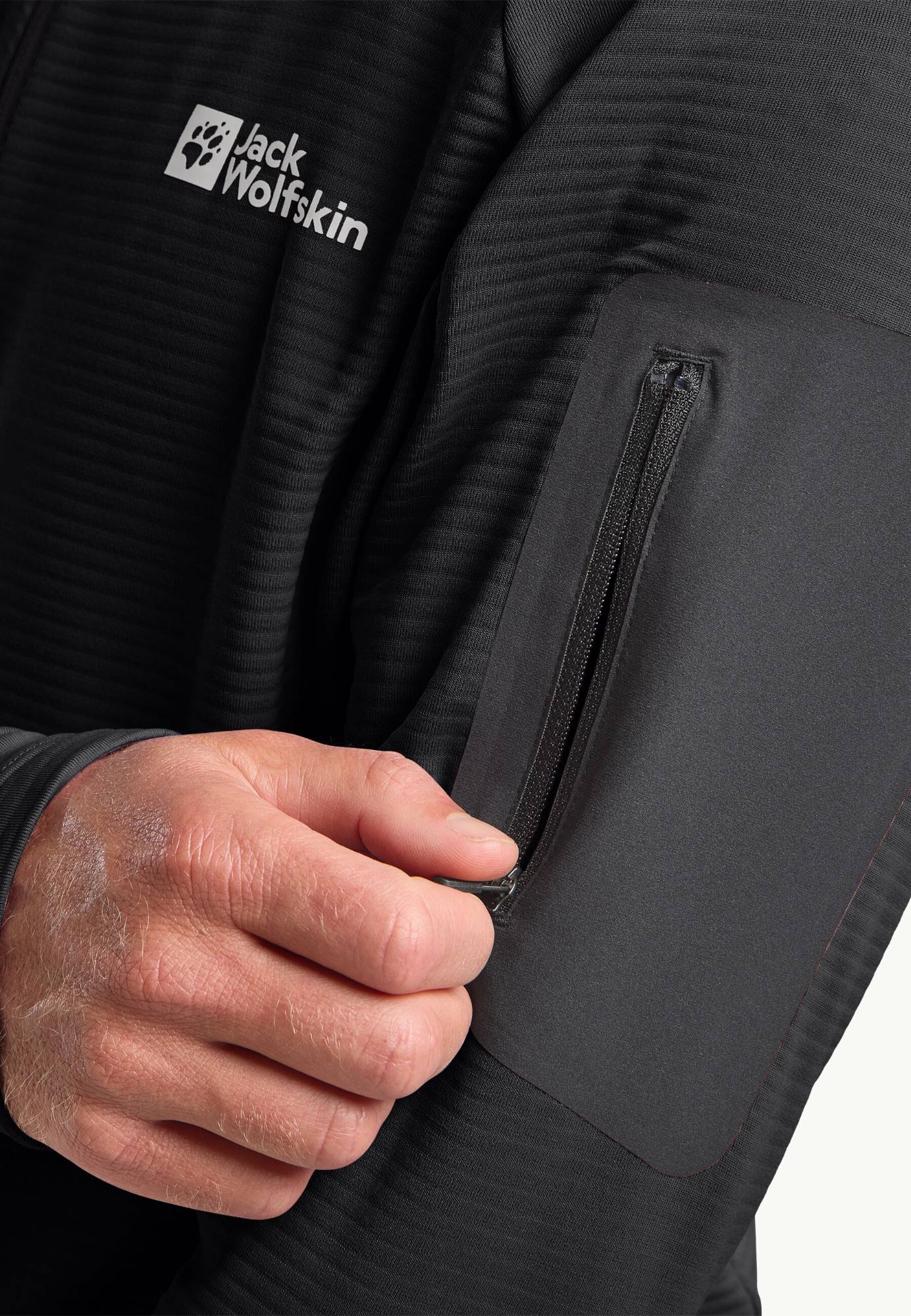 Jack Wolfskin Men's Prelight FZ Black 07