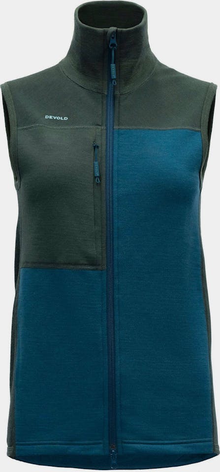 Devold Nibba Hiking Vest Women Green / Blue 02