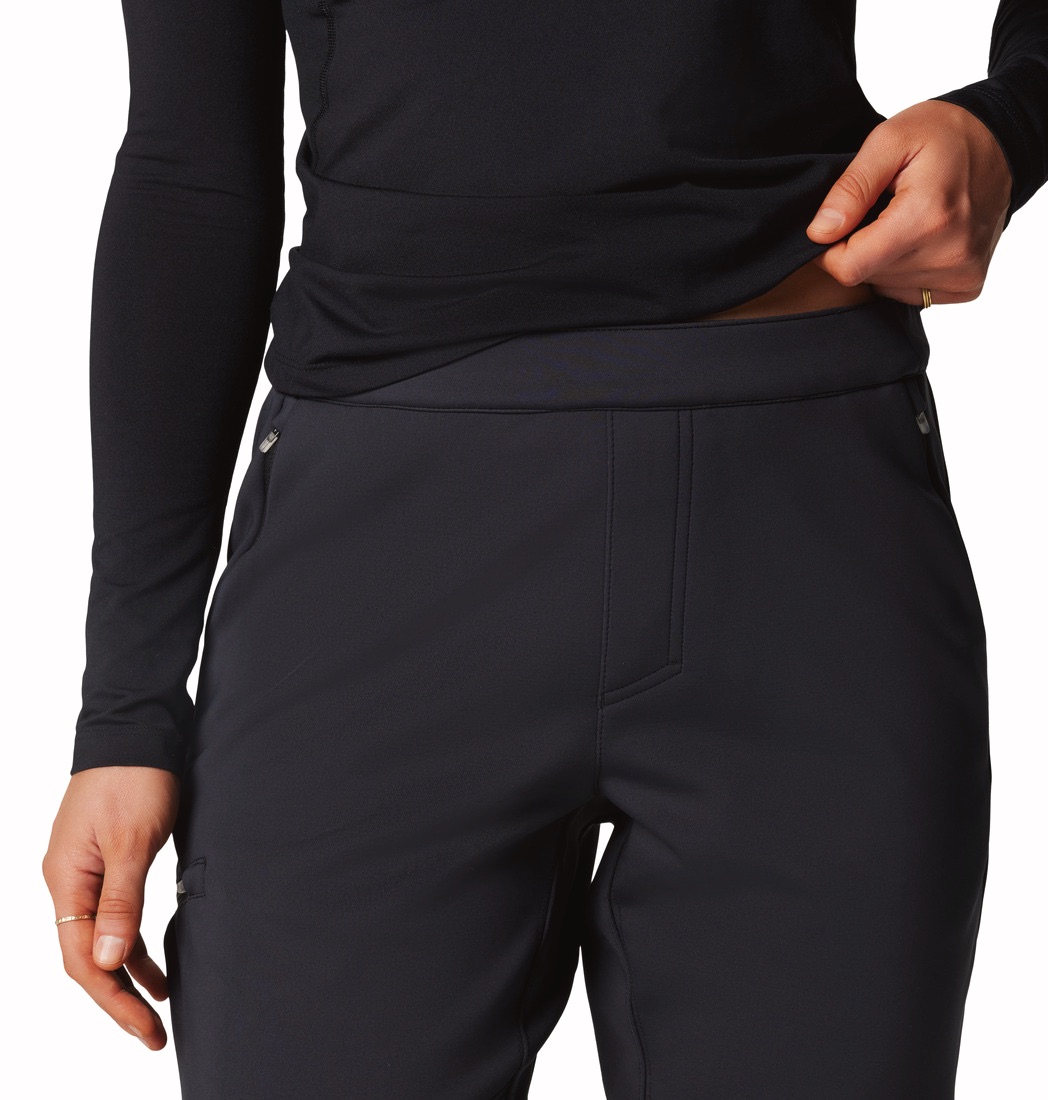 Columbia Women's Vast Canyon High-Rise Softshell Hiking Trousers Black 03