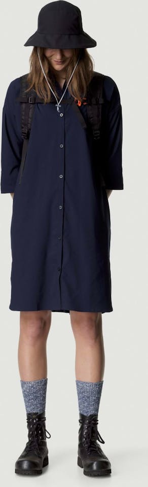 Houdini Women's Route Shirt Dress Blue Illusion 05