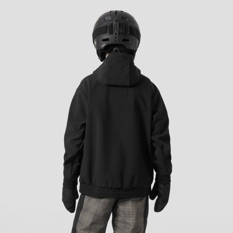 Helly Hansen Jr Powder Softshell Hoodie Black 02